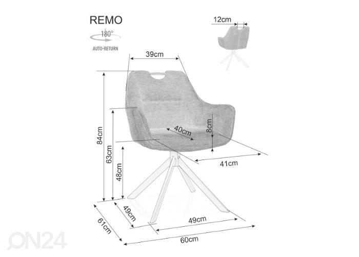 Pöörlev tool Remo suurendatud mõõdud