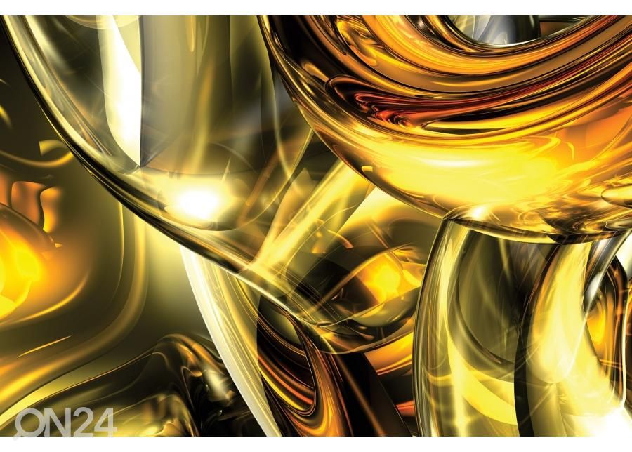 Põrandakleebis Golden wires 255x170 cm suurendatud