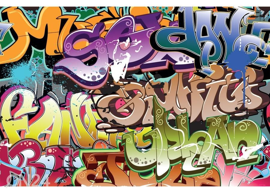 Põrandakleebis Graffiti 255x170 cm suurendatud