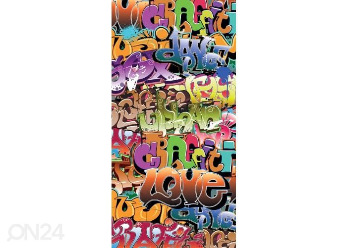 Põrandakleebis Graffiti 85x170 cm suurendatud