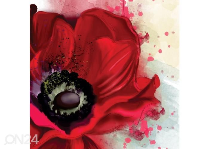 Põrandakleebis Poppy 170x170 cm suurendatud