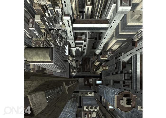 Põrandakleebis Skyscraper 170x170 cm suurendatud
