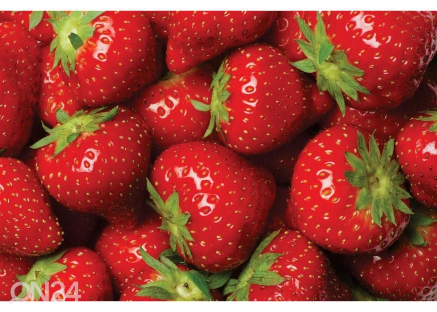 Põrandakleebis Strawberries 255x170 cm suurendatud