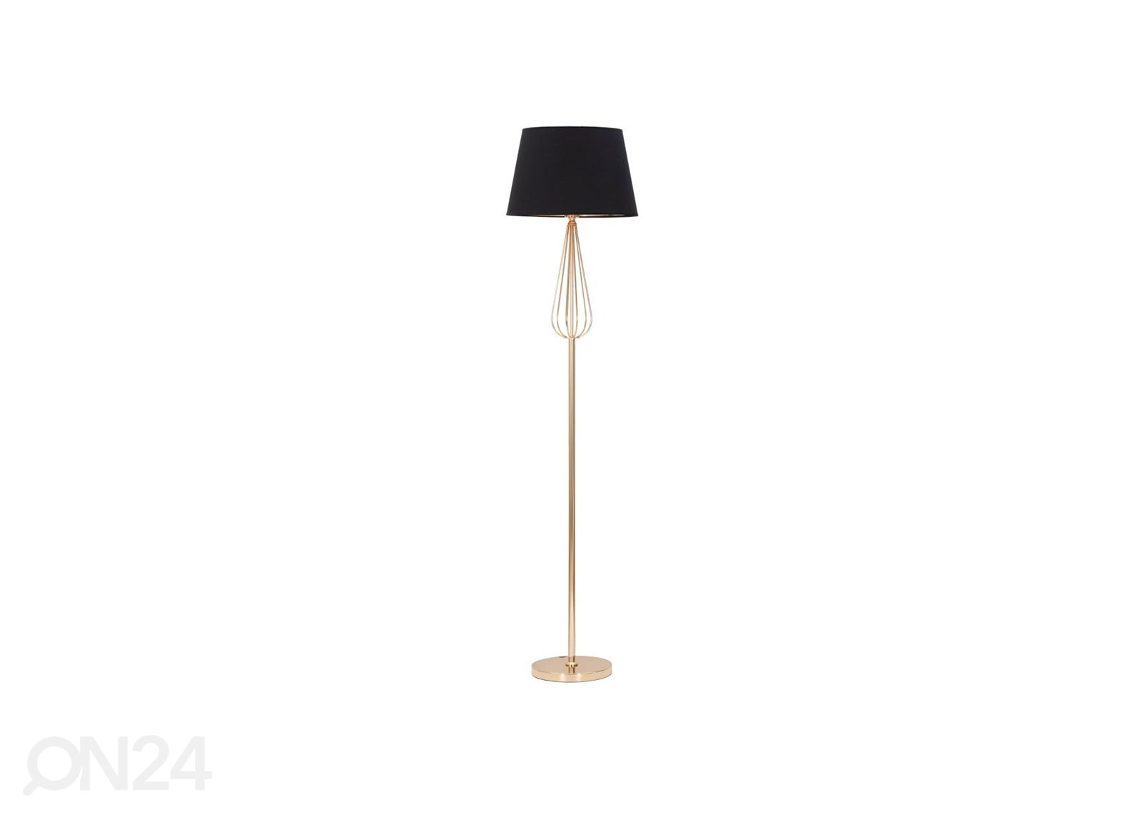 Põrandalamp Glam, kuld/must suurendatud