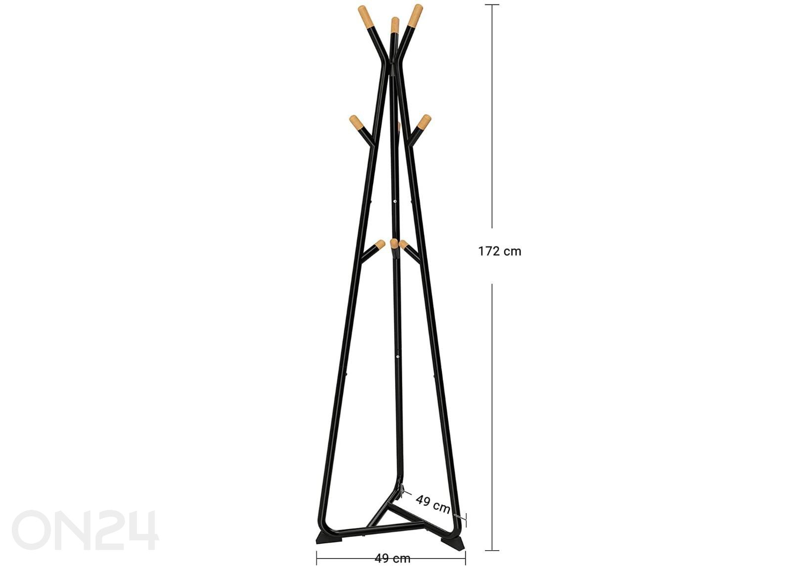 Põrandanagi, must suurendatud mõõdud