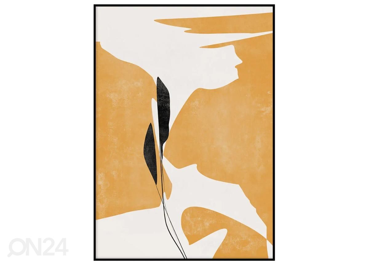 Poster Abstraktne sinepikollane II 30x40 cm suurendatud