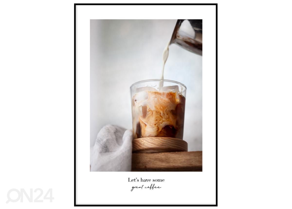 Poster Coffee 50x70 cm suurendatud