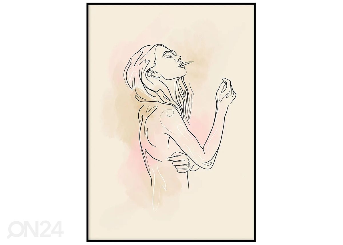 Poster Coffee & Cigarettes 30x40 cm suurendatud