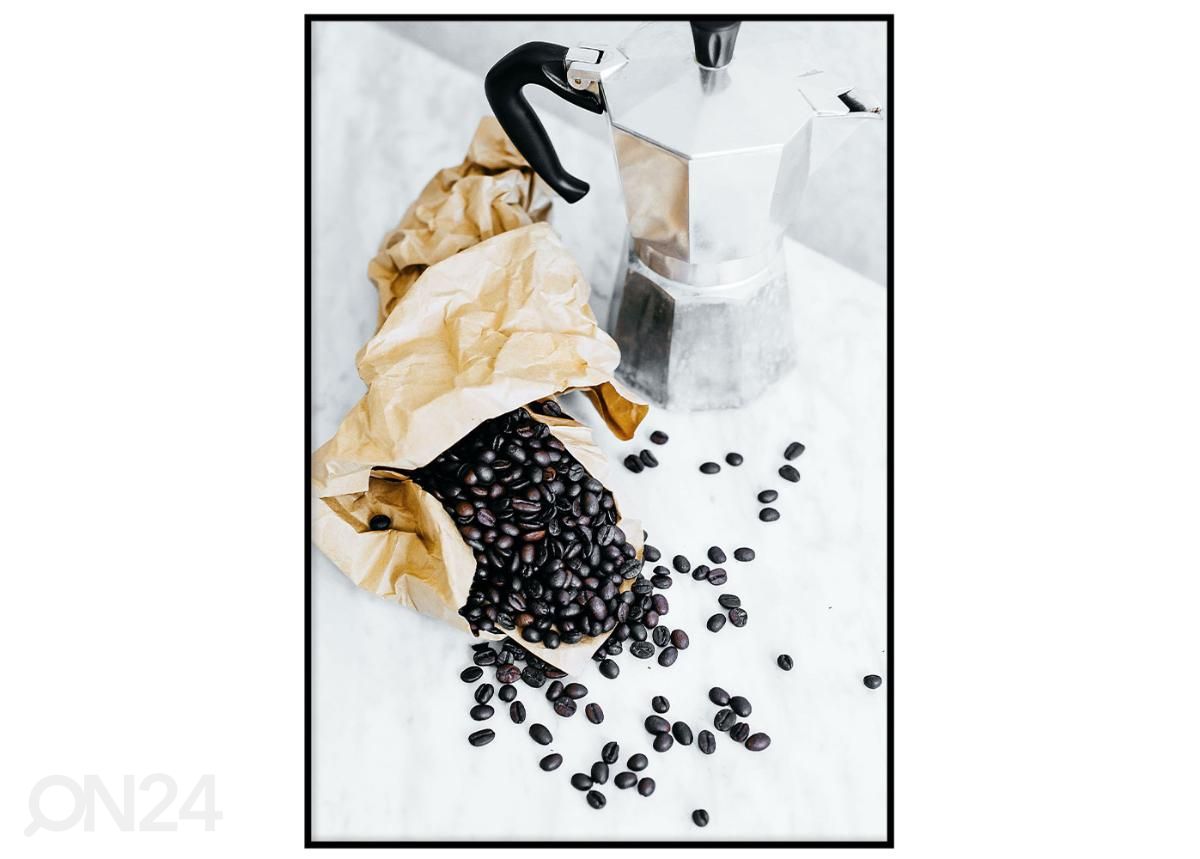 Poster Kohvioad 40x50 cm suurendatud