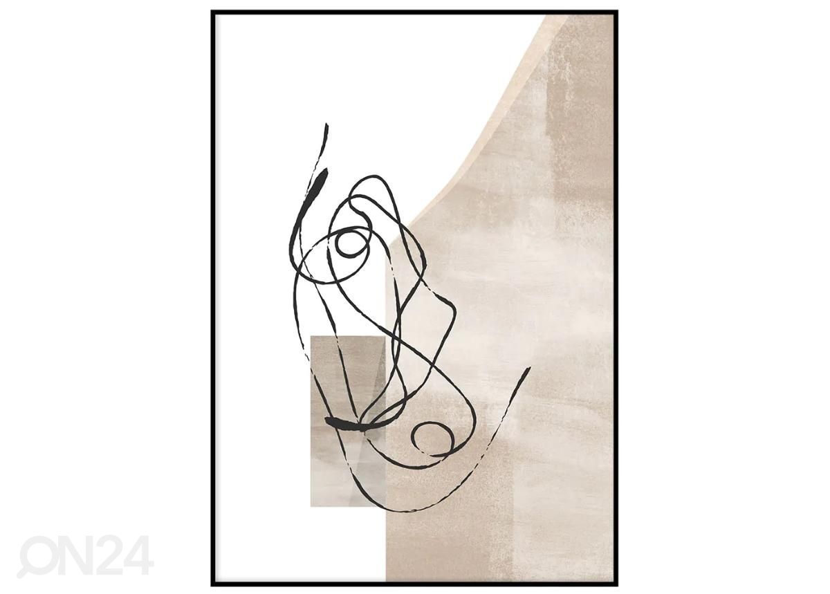Poster Line art II 70x100 cm suurendatud
