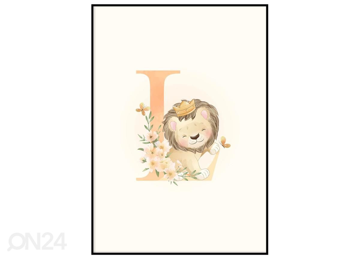 Poster Lõvi 21x30 cm suurendatud