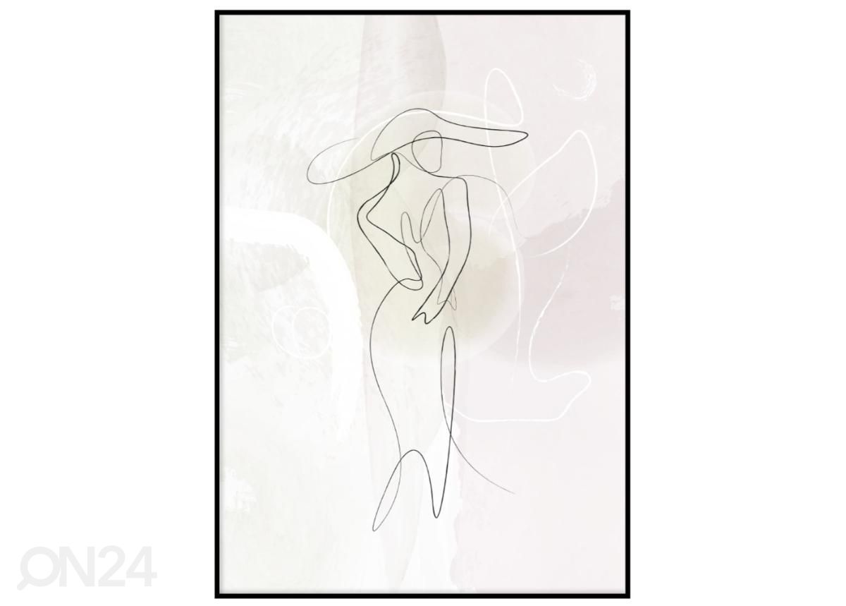 Poster Pastelne line art II 40x50 cm suurendatud