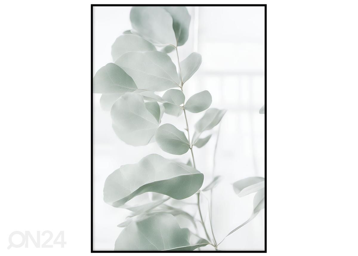 Poster Rohelised eukalüpti lehed I 70x100 cm suurendatud