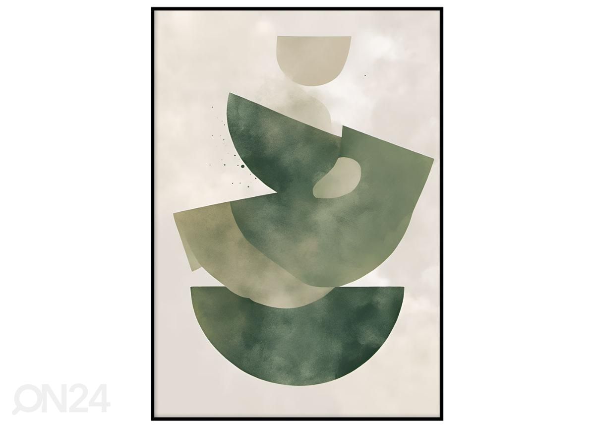 Poster Rohelised kaared I 40x50 cm suurendatud