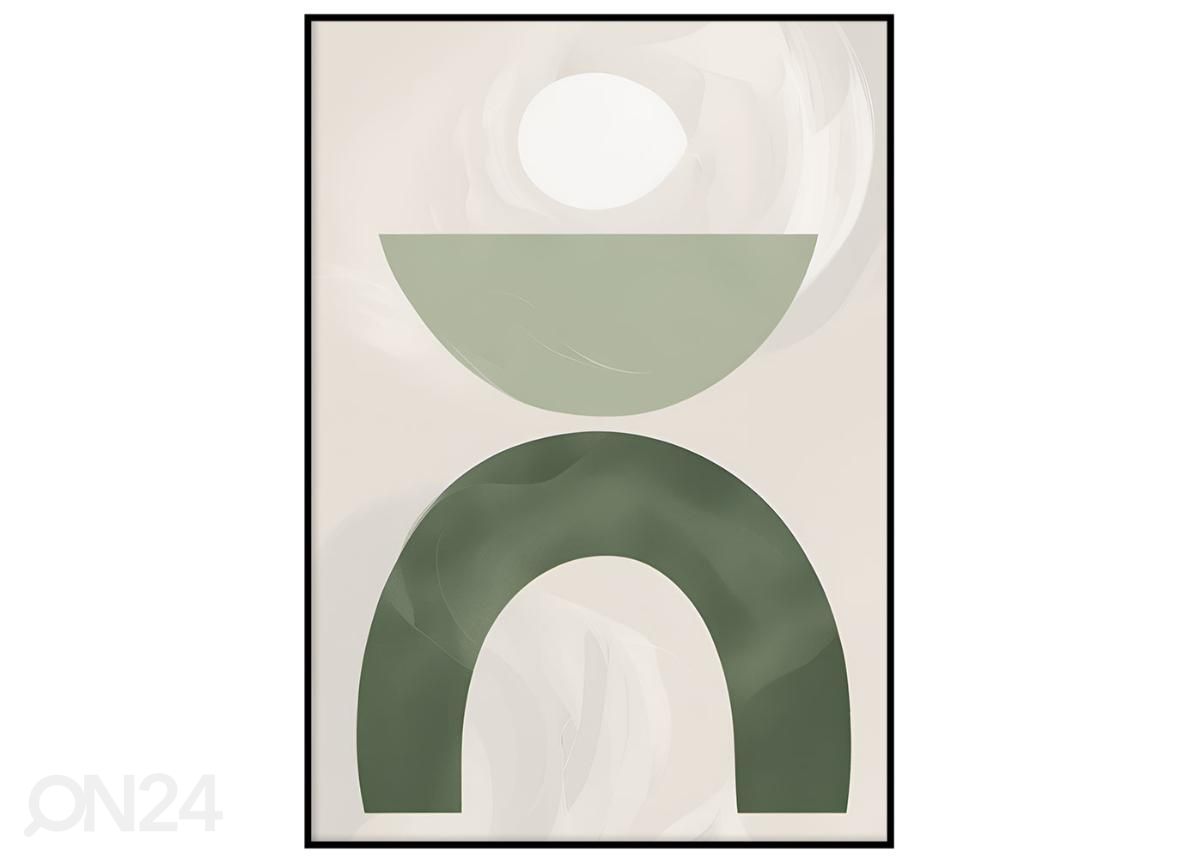 Poster Rohelised kaared II 30x40 cm suurendatud