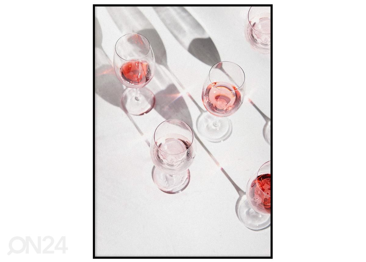 Poster Roosa mull 30x40 cm suurendatud