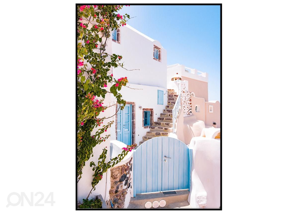 Poster Santorini 70x100 cm suurendatud