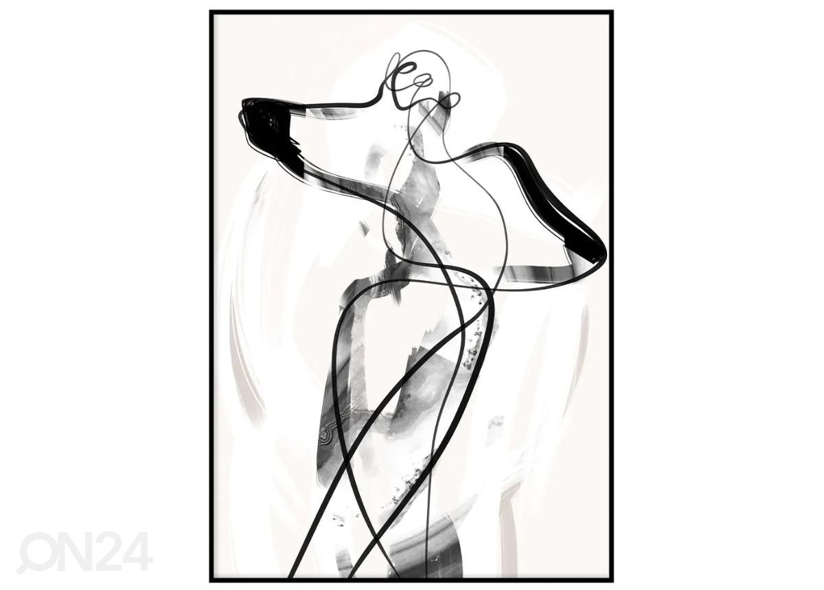 Poster Siluett I 70x100 cm suurendatud