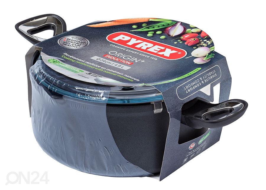 Pott Pyrex Origin+ Ø 24 cm suurendatud