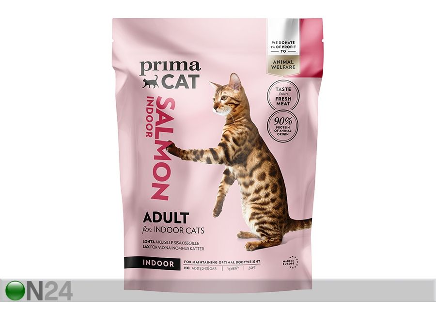 PrimaCat täistoit täiskasvanud kassidele lõhega 1,4 kg suurendatud