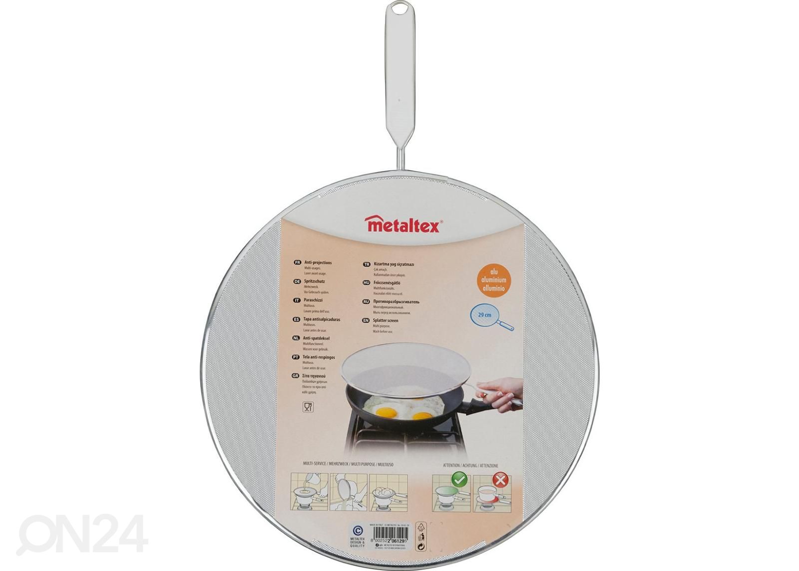 Pritsmekaitse Ø 29 cm, valge suurendatud