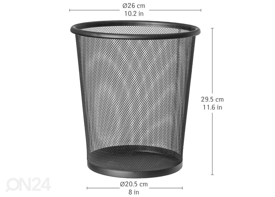 Prügikast Artmoon Mesh 12 L, 2 tk suurendatud mõõdud