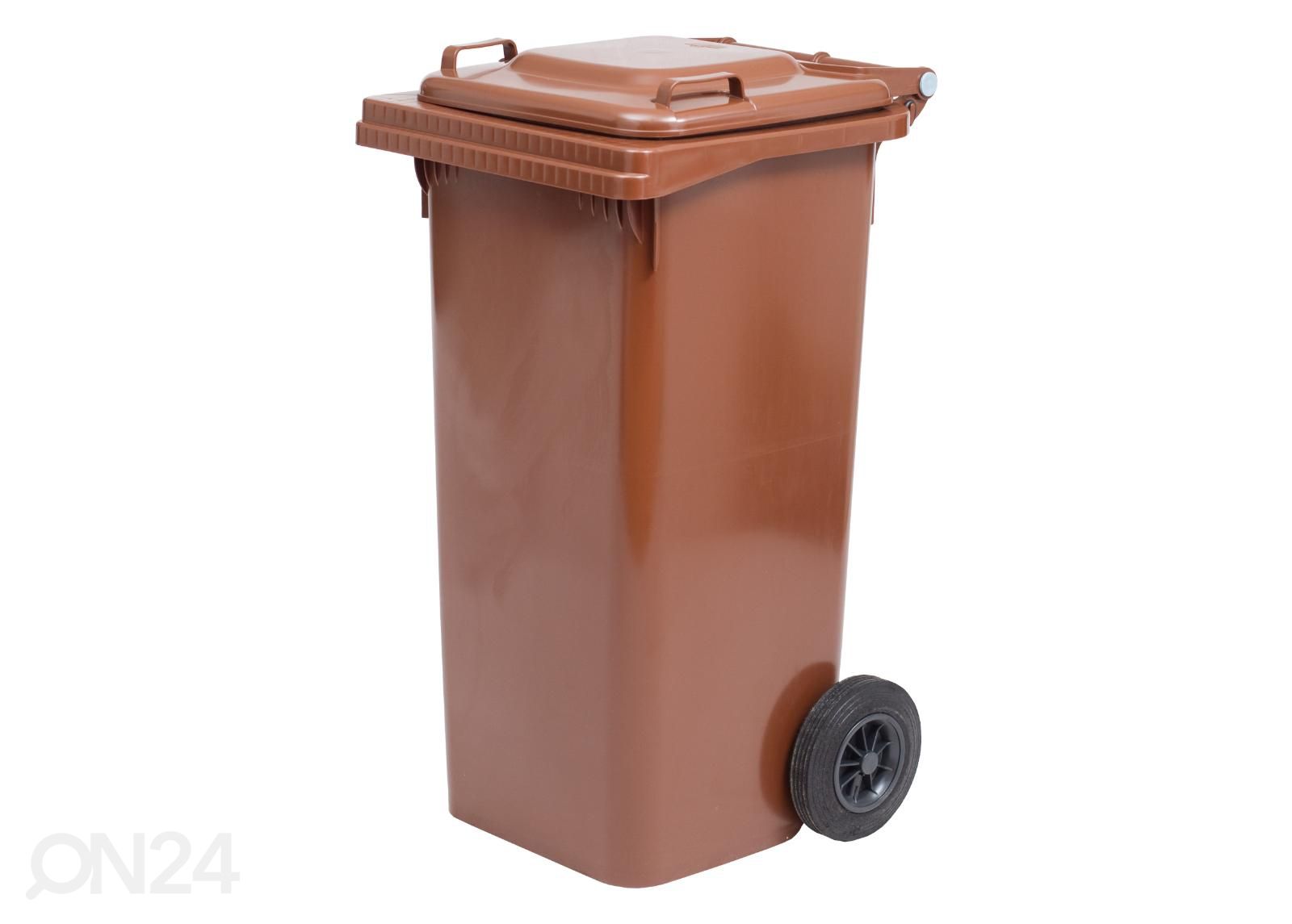 Prügikonteiner 240L, pruun suurendatud