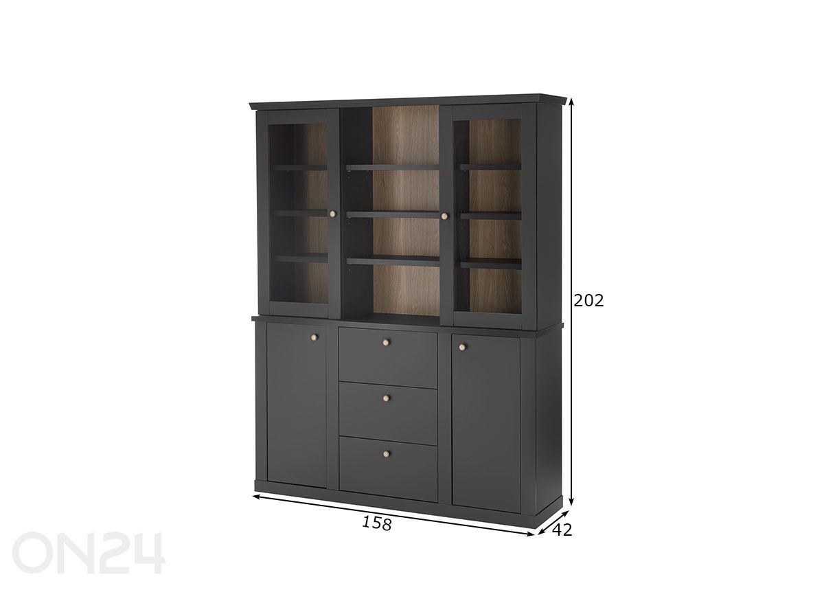 Puhvetkapp Lincoln suurendatud mõõdud