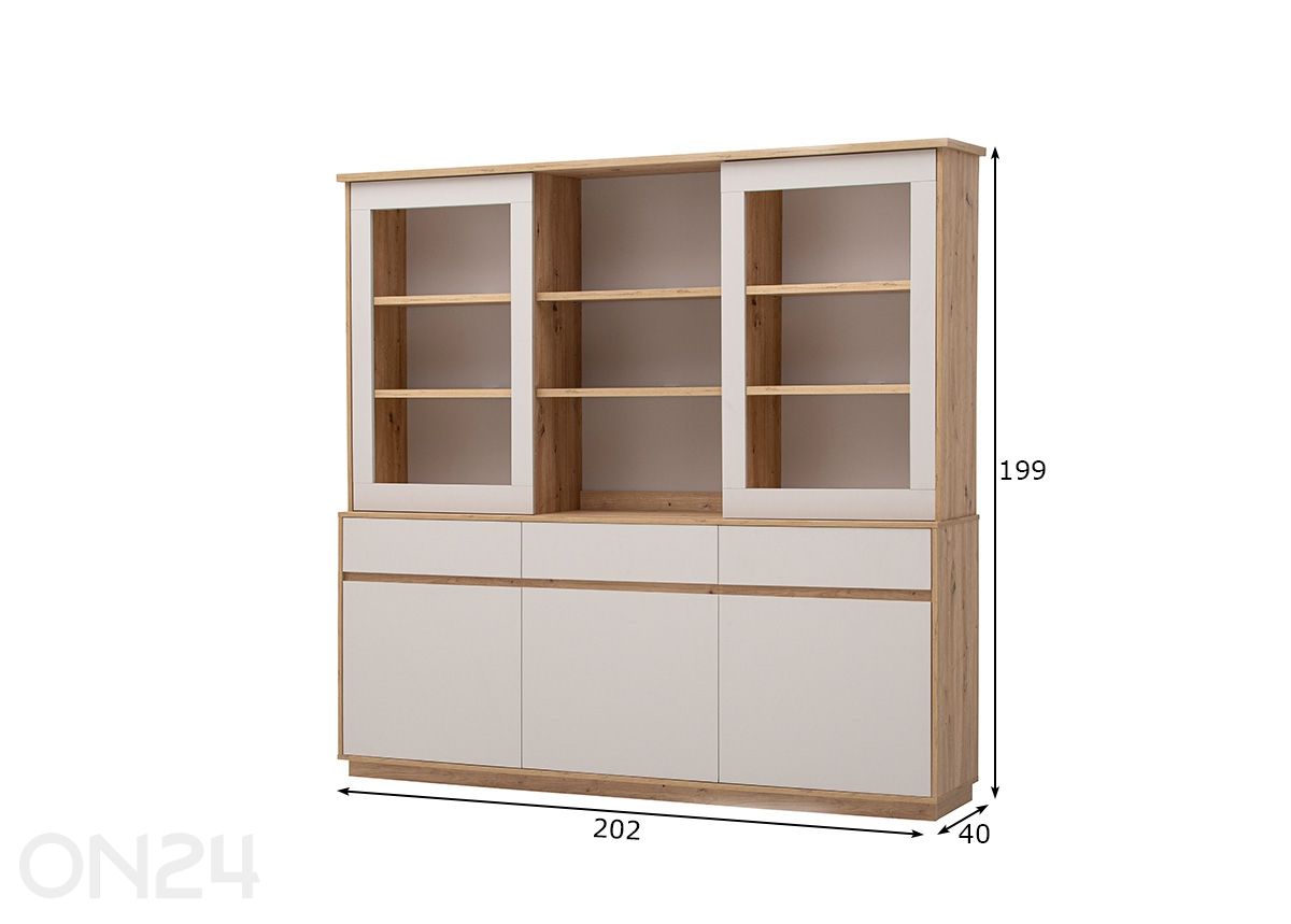 Puhvetkapp Sonora suurendatud mõõdud