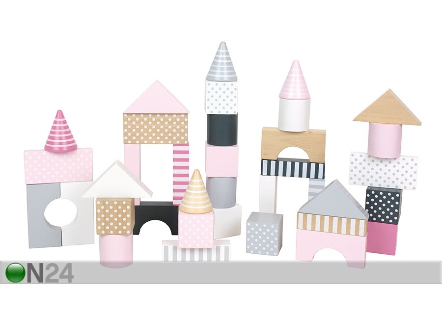 Puidust ehitusklotsid suurendatud