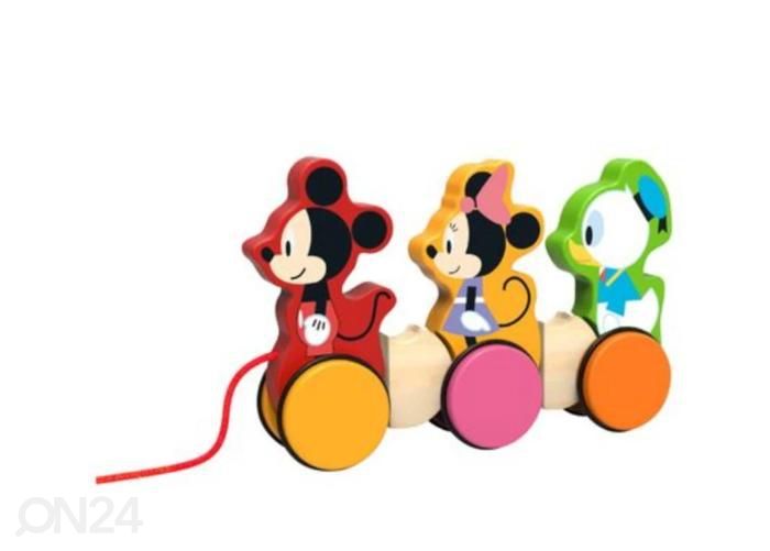 Puidust järelveetav Disney Trio suurendatud