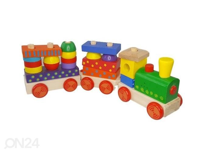 Puidust klotsirong heliefektidega Gerardo's Toys suurendatud