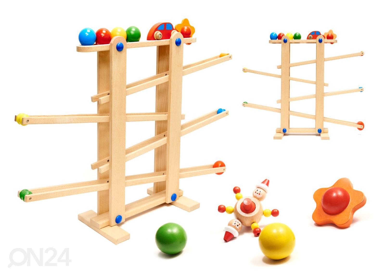 Puidust montessori pallirada XXL suurendatud