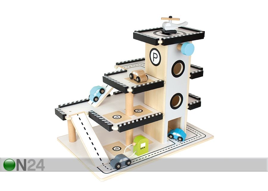 Puidust parkimismaja suurendatud
