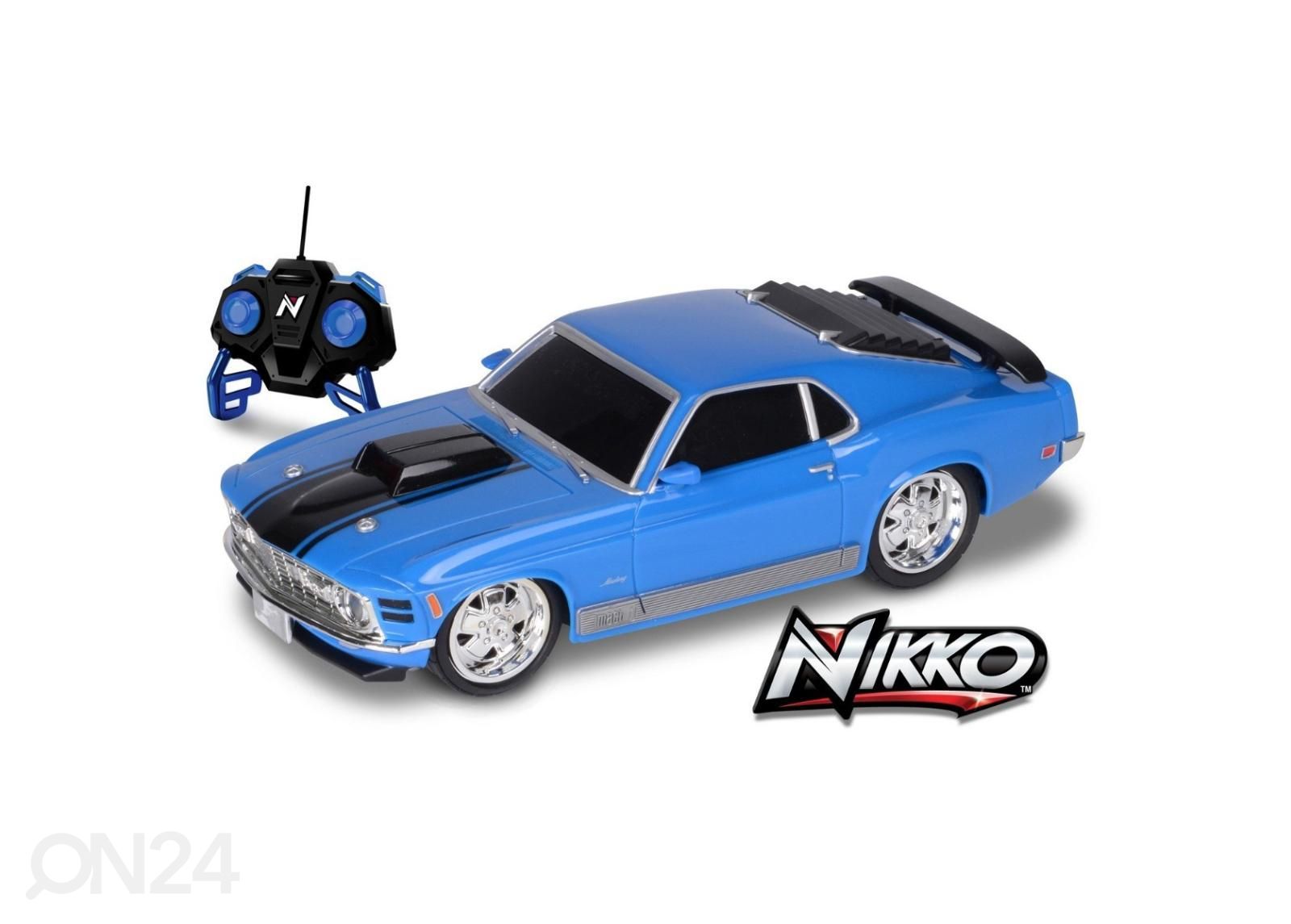 Puldiauto NIKKO Ford Mustang 1970 1:16 suurendatud