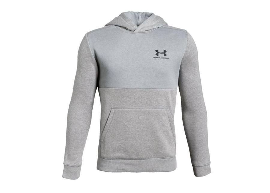 Pusa lastele Under Armour Cotton Fleece Hoody JR 1343678-035 suurendatud