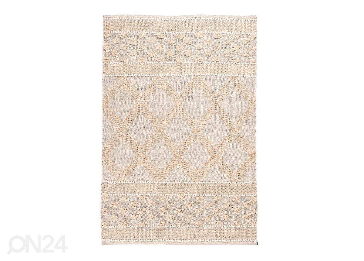 Puuvillane vaip Olki beež 80x200 cm suurendatud