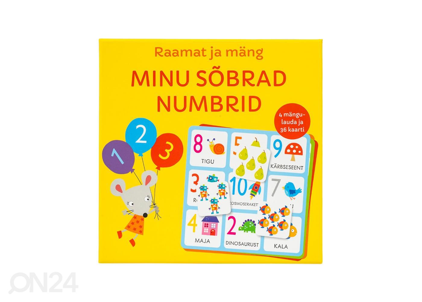 Raamat ja mäng Minu sõbrad numbrid suurendatud