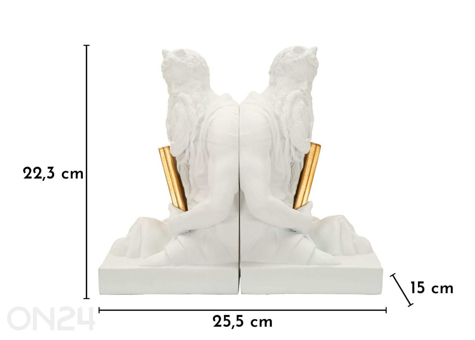 Raamatuhoidjate komplekt Poseidon 2 tk suurendatud mõõdud