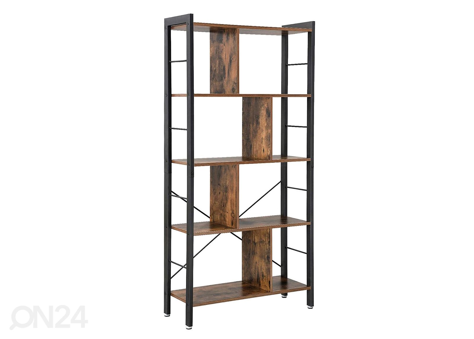 Raamaturiiul 74 cm, pruun/must suurendatud