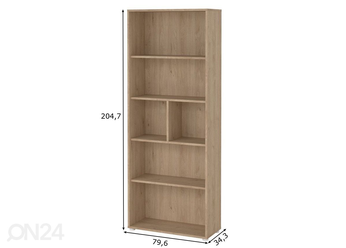 Raamaturiiul Sign 79,6 cm suurendatud mõõdud