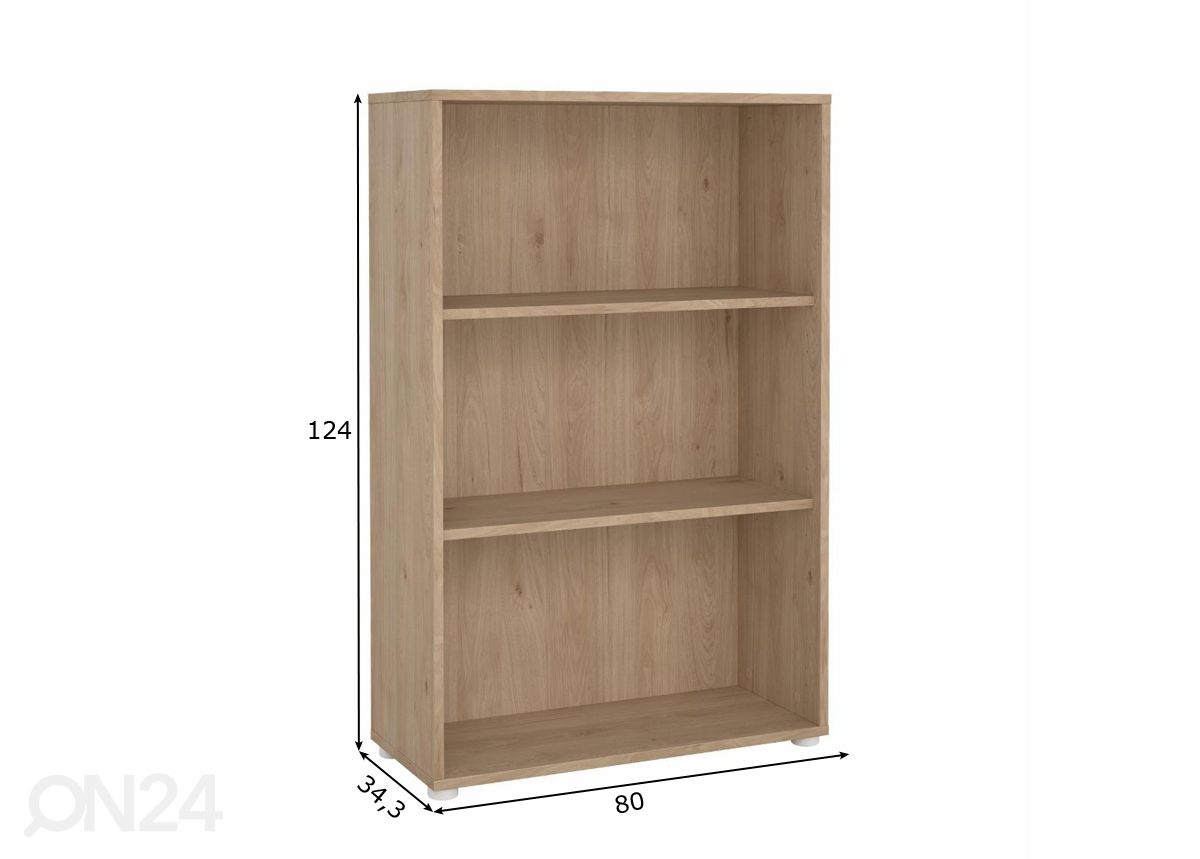 Raamaturiiul Sign 80 cm suurendatud mõõdud