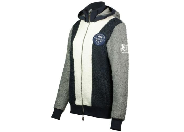 Ratsaniku fliisjakk jonah unisex XS sinine/hall suurendatud