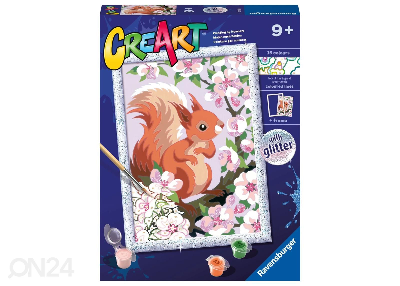 Ravensburger maalimine numbrite järgi Kevadine orav suurendatud