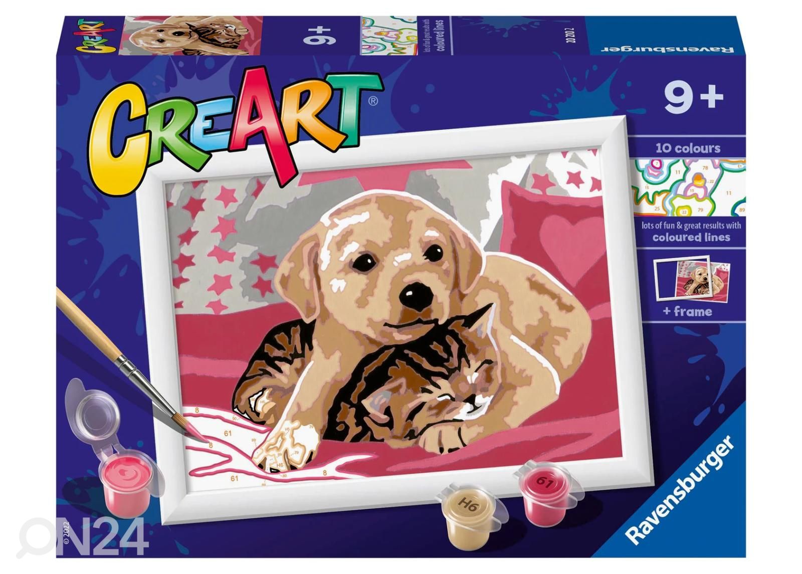 Ravensburger maalimine numbrite järgi Sõbrad suurendatud