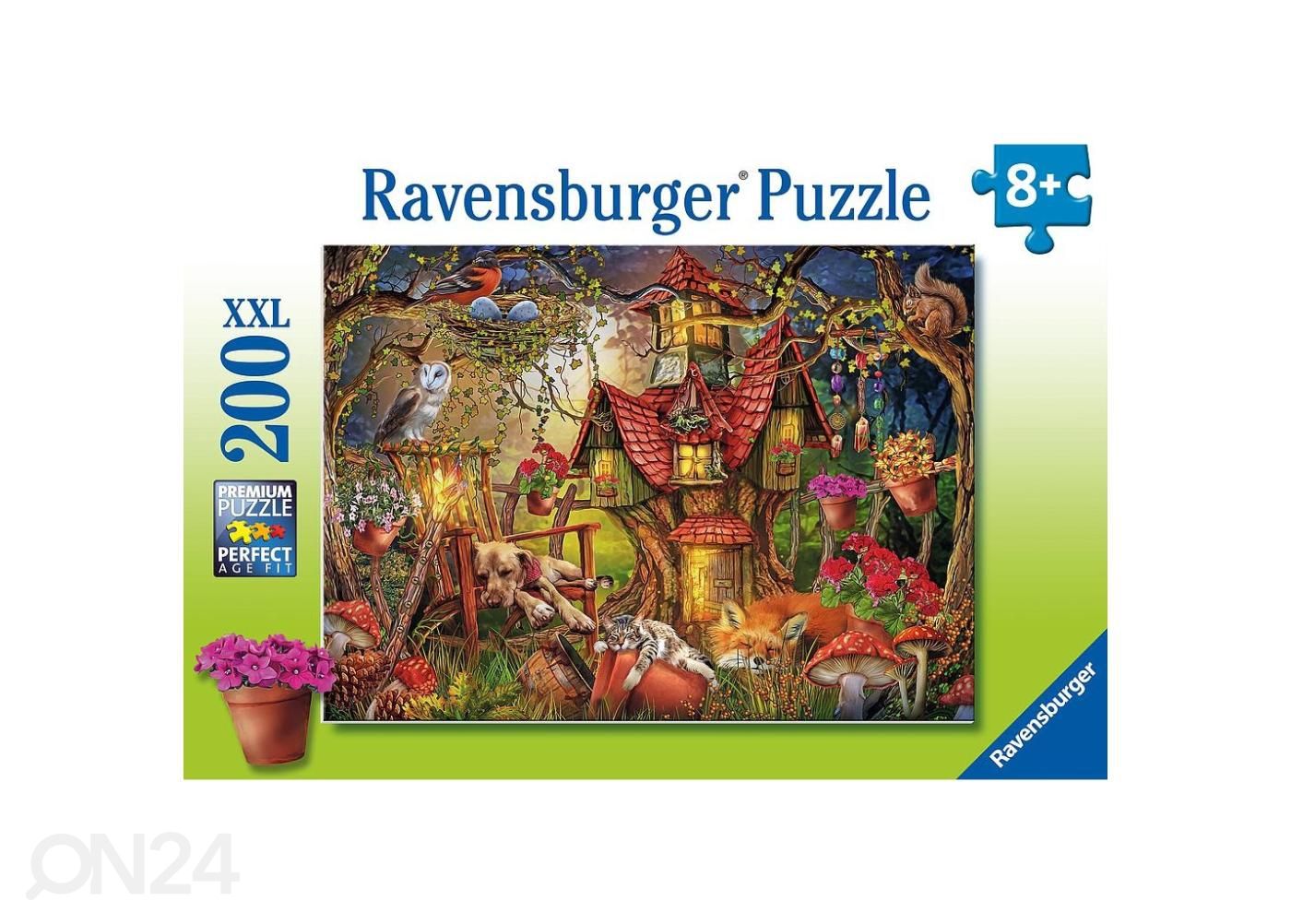 Ravensburger pusle 200 tk Metsamaja suurendatud
