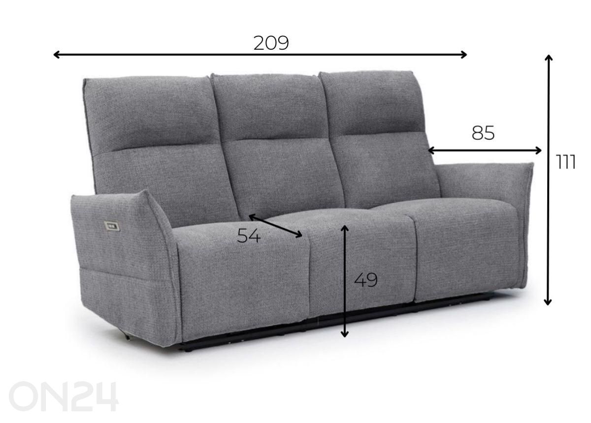 Reclainer Eleganz 3, tumehall suurendatud mõõdud