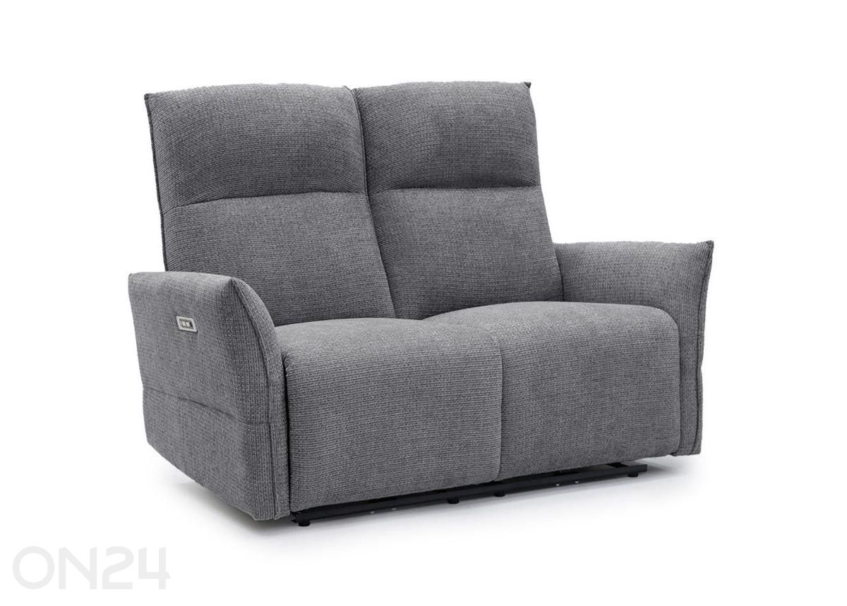 Recliner 2-kohaline diivan Eleganz 2, tumehall suurendatud