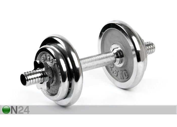 Reguleeritav hantel 15 kg kroom suurendatud
