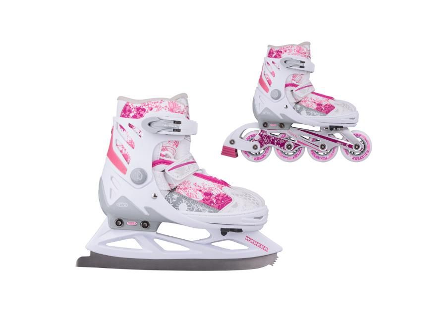 Reguleeritavad rulluisud/uisud lastele WORKER Pinkola suurus 27-30 suurendatud